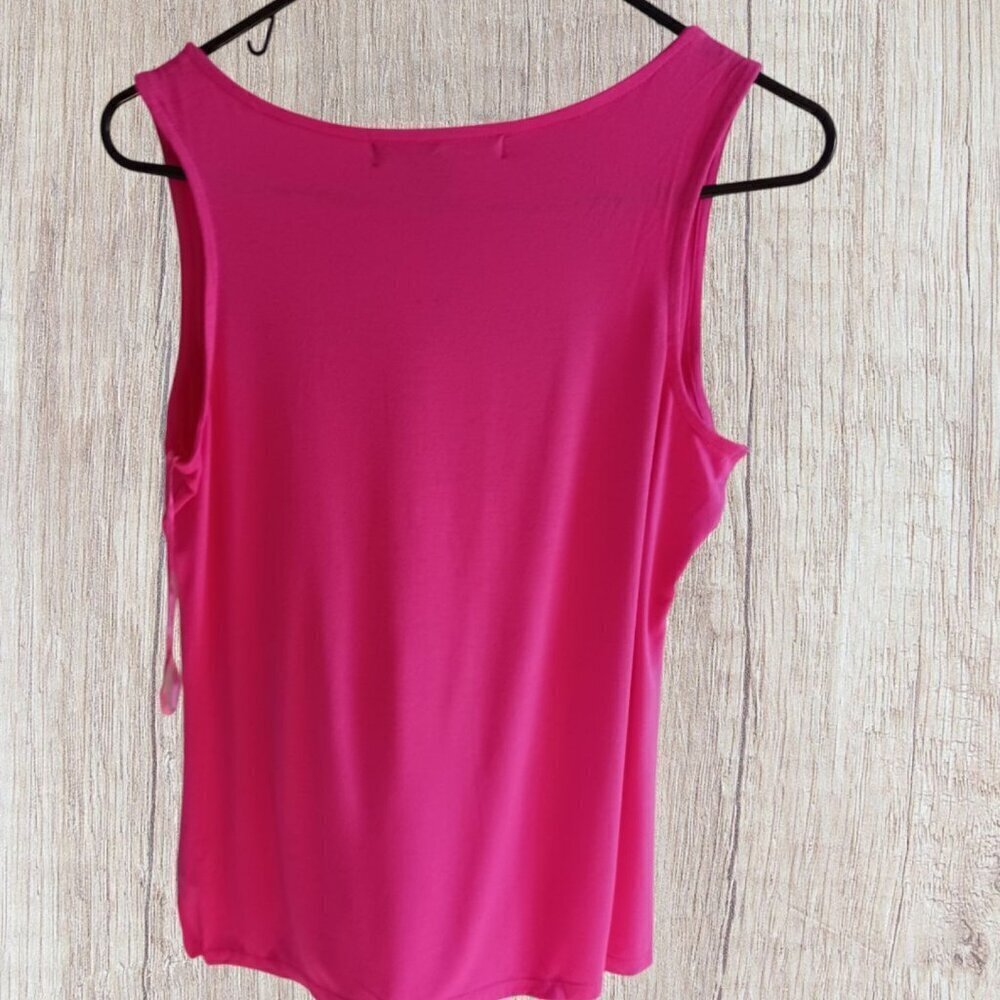 Fever Pink Sleeveless Tank Top Size Medium - Picture 2 of 9